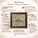 Pyrite 7 Horses Yantra – Attract Success, Wealth & Career Growth