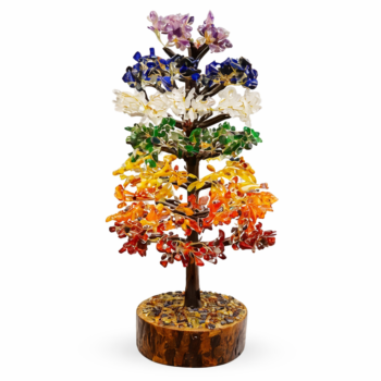 Natural Crystal Beads And Metal Wire 7 Chakra Crystal Tree - 2000 Chips