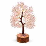 Rose Quartz crystal tree display