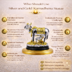 Silver Kamdhenu Cow Statue