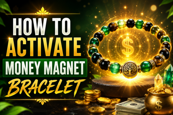 How to activate money magnet bracelet glowing wealth crystal bracelet for abundance, prosperity, and financial success activation