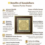 Kanakdhara Yantra Pyrite Frame – Attract Wealth & Prosperity