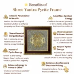 Shree Yantra Pyrite Frame – Attract Wealth, Abundance & Positive Energy