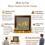 Shree Yantra Pyrite Frame – Attract Wealth, Abundance & Positive Energy