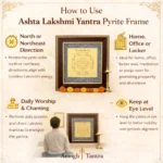 Ashta Lakshmi Yantra Pyrite Frame – Attract Wealth, Prosperity & Divine Blessings