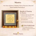 Ashta Lakshmi Yantra Pyrite Frame – Attract Wealth, Prosperity & Divine Blessings