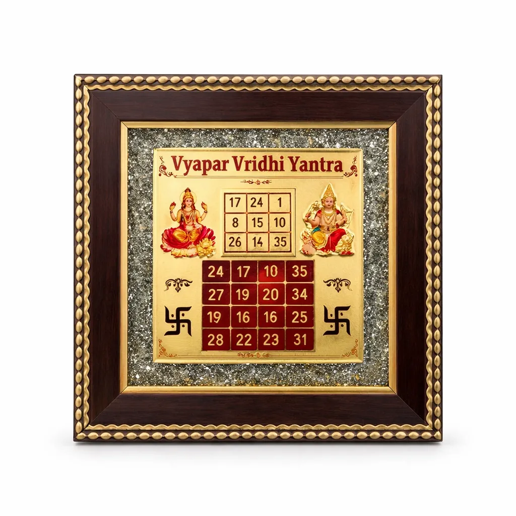Vyapar Vridhi Yantra Pyrite Frame – Boost Business Growth & Attract Prosperity Vyapar Vridhi Yantra Pyrite Frame – Boost Business Growth & Attract Prosperity
