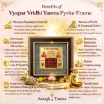 Vyapar Vridhi Yantra Pyrite Frame – Boost Business Growth & Attract Prosperity