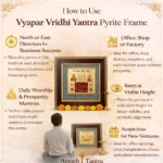Vyapar Vridhi Yantra Pyrite Frame – Boost Business Growth & Attract Prosperity