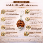4 Mukhi Bead Pendant (With Certificate)