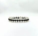 Karungali Silver Plated Bracelet for Unisex