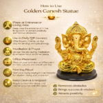 Golden Big Size Ganesh Statue