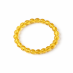 Citrine bracelet on white background