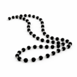 Karungali Mala With Silver Capping (Glass/Gemstone/Wooden Beads)
