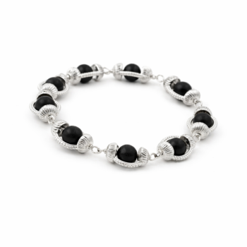 Karungali With Silver Capping