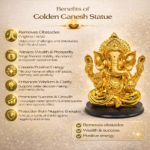 Golden Big Size Ganesh Statue