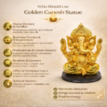 Golden Big Size Ganesh Statue