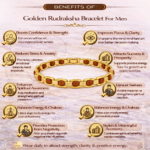 Golden Rudraksha Bracelet For Men
