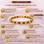 Golden Rudraksha Bracelet For Men