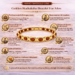 Golden Rudraksha Bracelet For Men