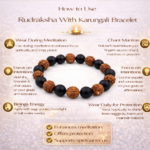Rudraksha With Karungali Bracelet