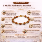 5 Mukhi Rudraksha Bracelet For Unisex