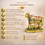 Golden Kamdhenu Cow Statue
