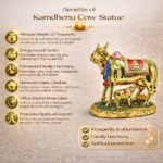 Golden Kamdhenu Cow Statue