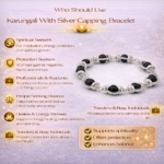 Karungali With Silver Capping