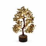 Natural Pyrite Chips And Metal Wire Pyrite Crystal Tree