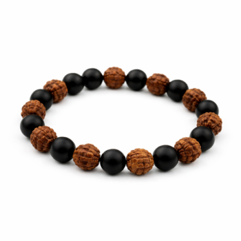 Rudraksha With Karungali Bracelet