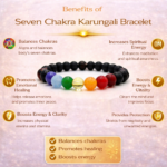 Seven Chakra Karungali Bracelet
