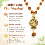 Shiv Om Trishul Rudraksha Mala