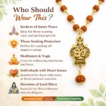 Shiv Om Trishul Rudraksha Mala