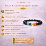 Seven Chakra Karungali Bracelet