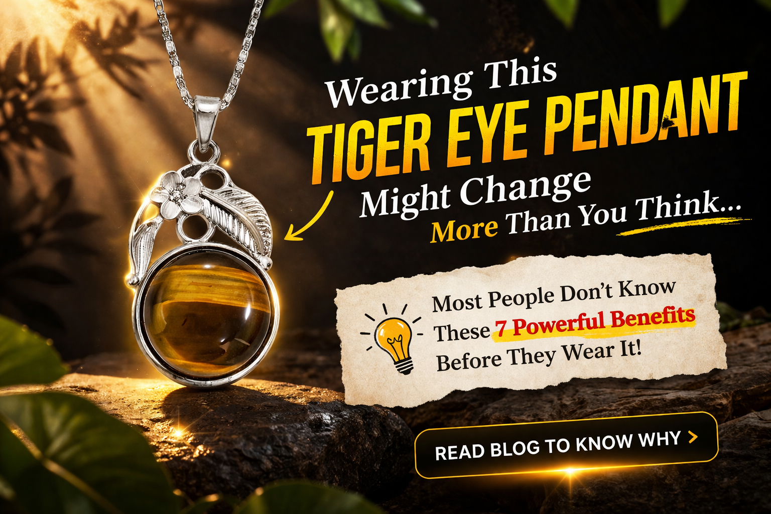 tiger eye pendant