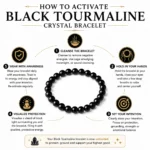 Black Tourmaline Crystal Bracelet
