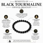 Black Tourmaline Crystal Bracelet