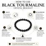 Black Tourmaline Crystal Bracelet