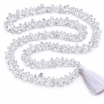 Clear Quartz Chips Mala
