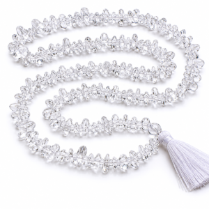 Clear Quartz Chips Mala
