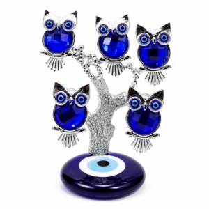 Five Owl Evil Eye Tree
