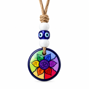 Om Seven Chakra Evil Eye Hanging