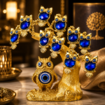 Golden Child Owl Evil Eye Tree