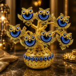 Golden Pot Evil Eye Tree