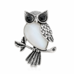 Moonstone Owl Pendant For Women