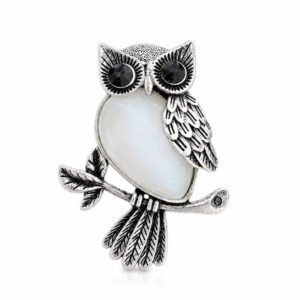 Moonstone Owl Pendant For Women