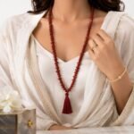 Red Jasper Stone Chips Mala