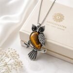 Tiger Eye Owl Pendant