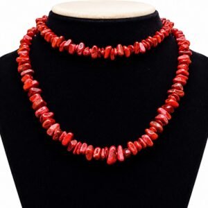 Natural Red Jasper Chips Mala